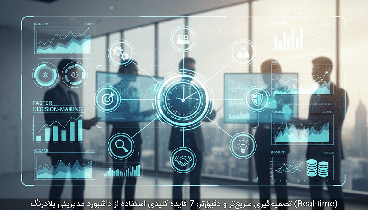 تصمیم‌گیری سریع‌تر و دقیق‌تر: 7 فایده کلیدی استفاده از داشبورد مدیریتی بلادرنگ (Real-time)
